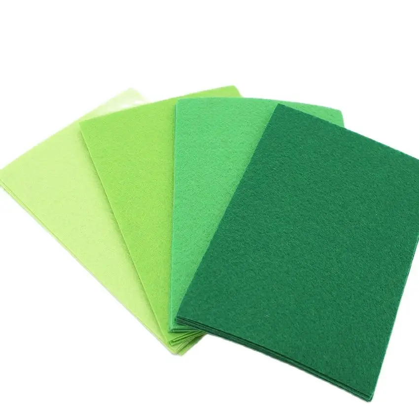 Green Series Felt Sheet For Sewing DIY Craft,Non-Woven Fabric, Polyester Cloth  20 Pcs/Lot  20*30CM