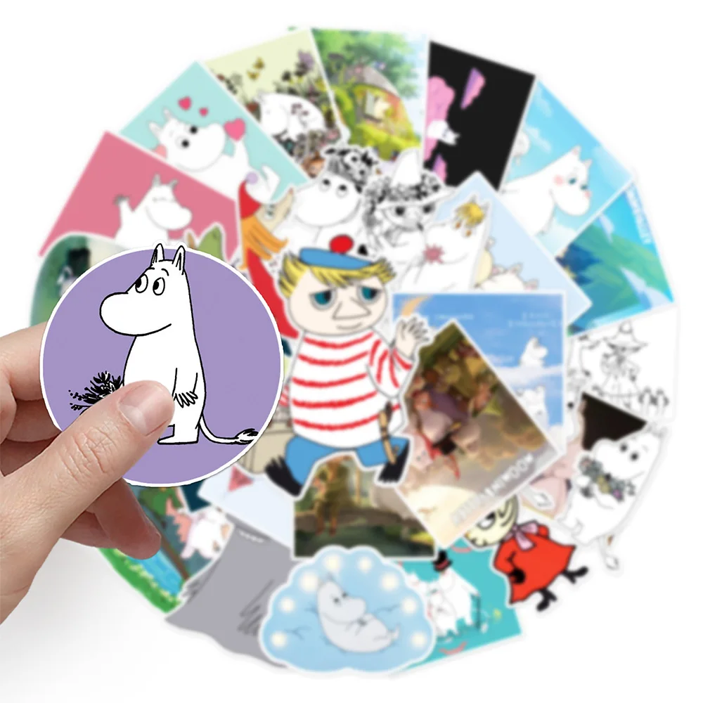 10/30/50 Pcs Animal Hippo Fairy Tales Cartoon Poster Stickers Fridge Phone Laptop Luggage Wall Notebook Graffiti Toys Gifts