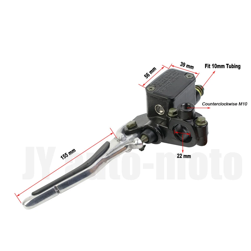 Universal Motorcycle Brake Clutch Master Cylinder Lever 22mm Hydraulic Clutch for Dirt Bike 250cc Gas Scooter Yamaha Aerox YQ50