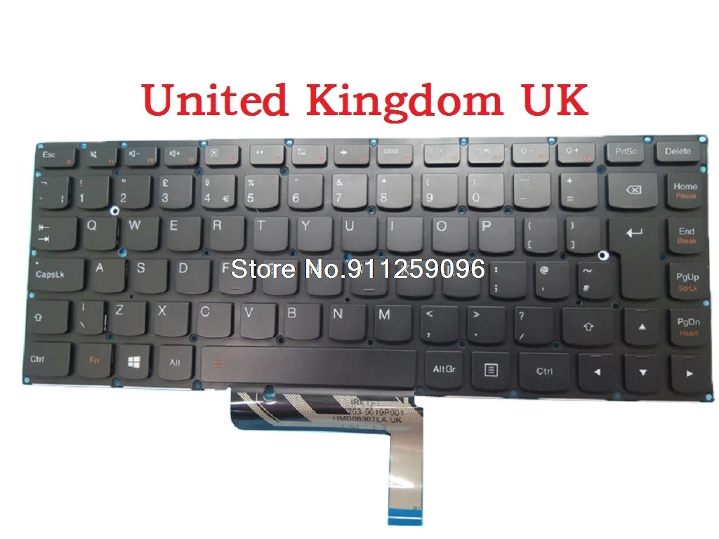 Teclado de ordenador portátil para Lenovo YOGA 4 PRO, 900-13ISK 900S-13ISK, japonés, JP, inglés, EE. UU., Bélgica, BE, DE ALEMANIA, GR, SN20H55988, SN20H56041