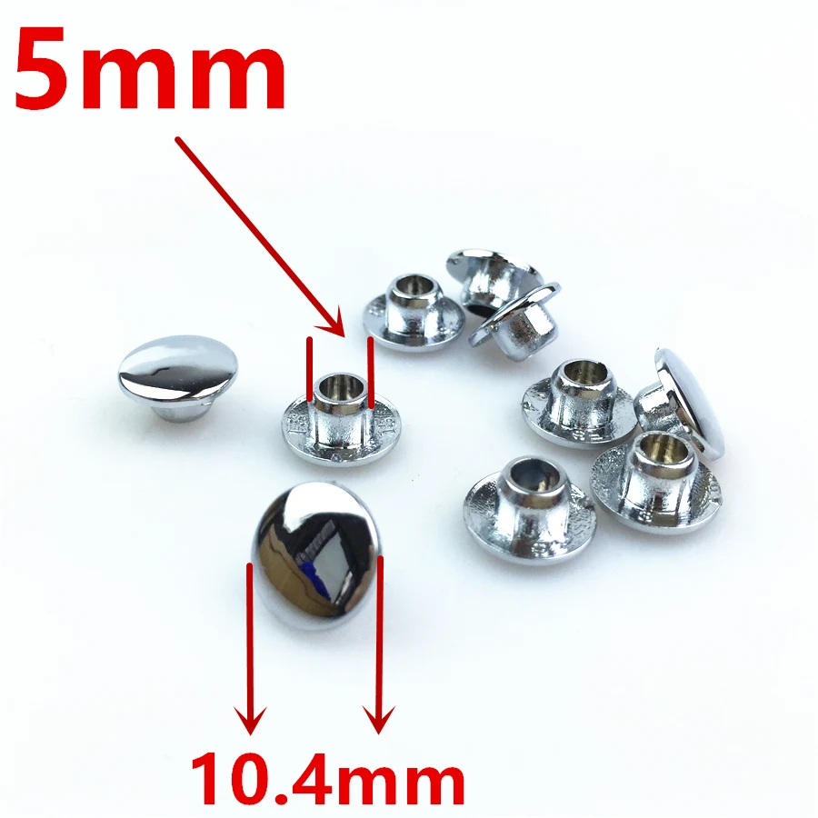 15pcs For Sharp Cool EN Handle Cover Decorative Cover Scooter Rearview Mirror Screw Cover Silver Cover M6/M5