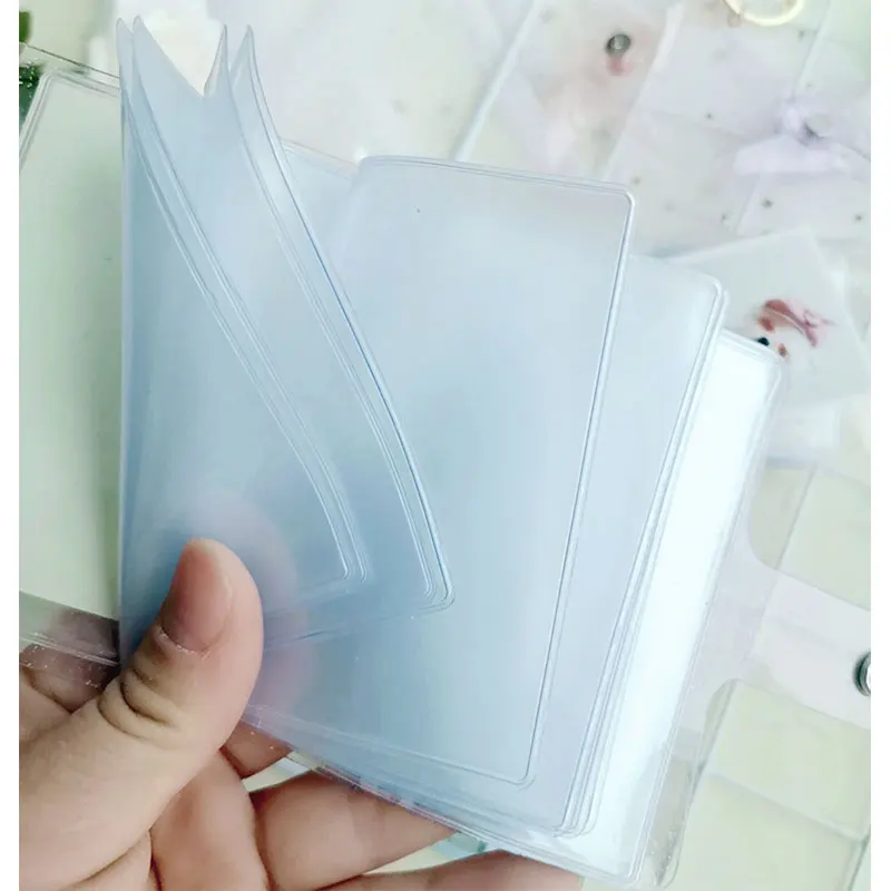 Jelly Color Photo Album for Mini Card Photo Sticker Album Mini Photo Album Photos Instax Album Transparent Glitter Card Holder