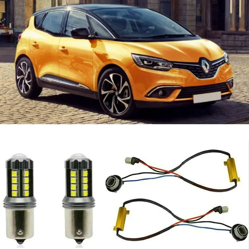 

Fog lamps for RENAULT SCENIC 4 IV J9 Stop lamp Reverse Back up bulb Front Rear Turn Signal error free 2pc