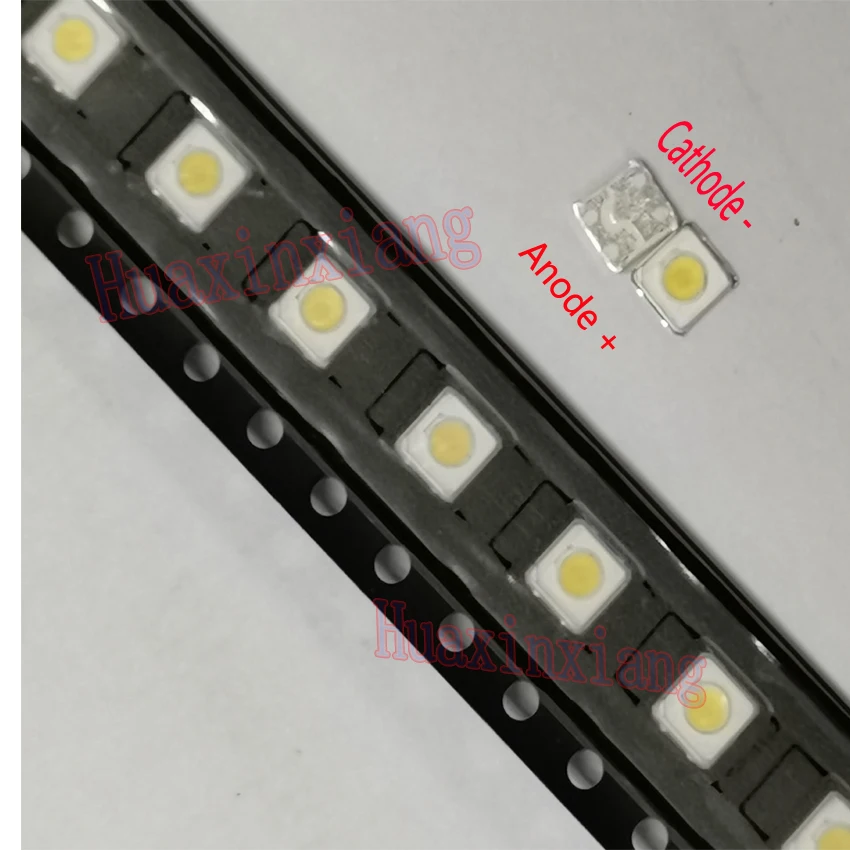 100PCS/Lot  SMD LED 3535 3V 1W 3537 100LM Cold White For TV Backlight