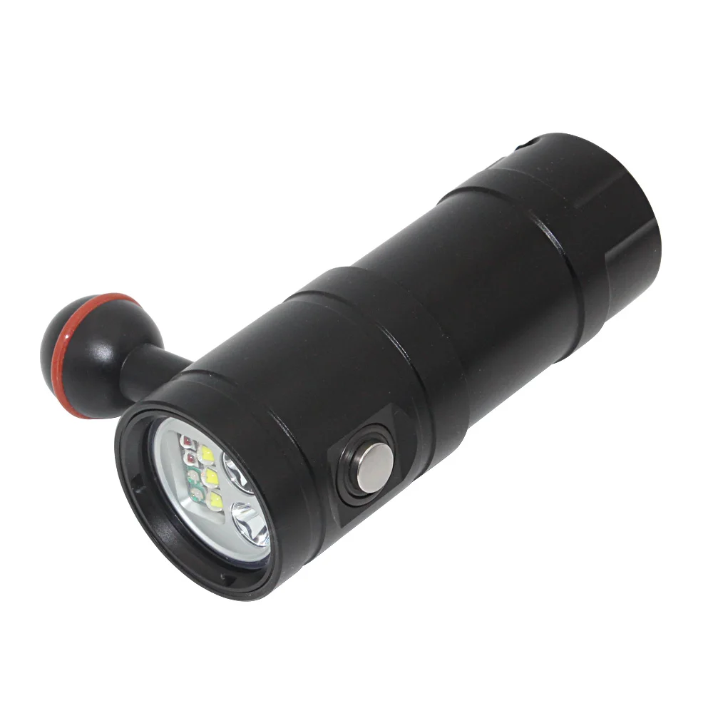 Underwater Video Light LED Diving Flashlight Tactical Torch 32650 waterproof 100M 9* led XM L2 XPE UV RED scuba dive light