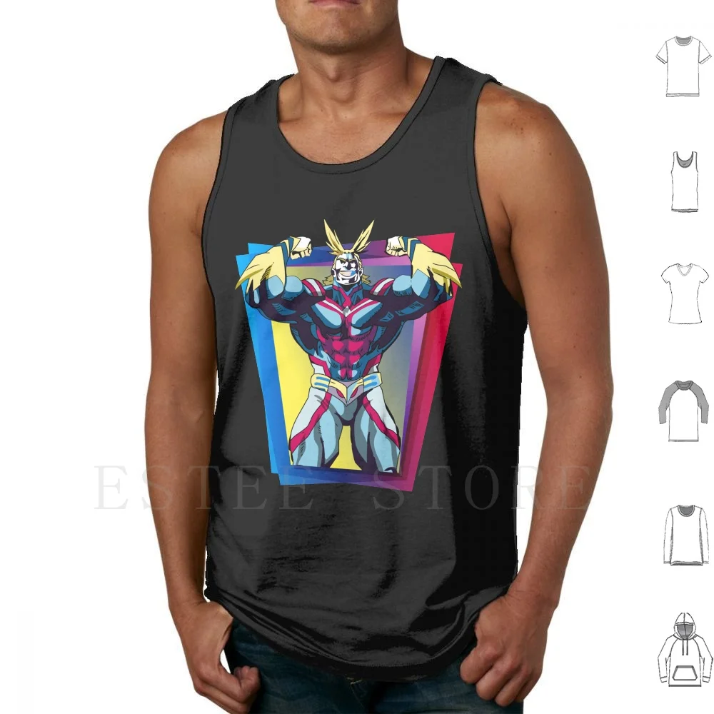 All Might | Colorfull Tank Tops Vest Izuku Midoriya Deku Boku No Hero Academia Shoto Todoroki Japanese Anime Quirk