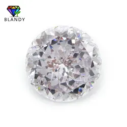 18~65mm Round Brilliant Cut White Cubic Zirconia Stone 1pc per lot 5A Quality White CZ Synthetic Gems Stones For Jewelry