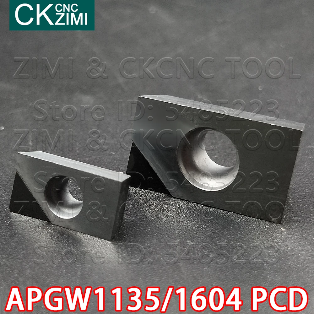 APGW1135 PCD APGW160404 PCD, إدراج الماس ، أداة مخرطة CNC ، شفرة تحول ، طحن ، أداة تحول ، مطحنة APGW ، أداة قطع