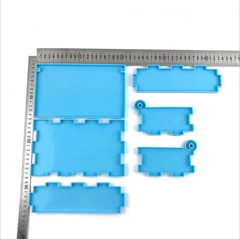 DIY pudełko z biżuterią żywica silikonowe formy do przechowywania biżuterii serwetnik epoksydowy formy drewniane mocowanie forma silikonowa w