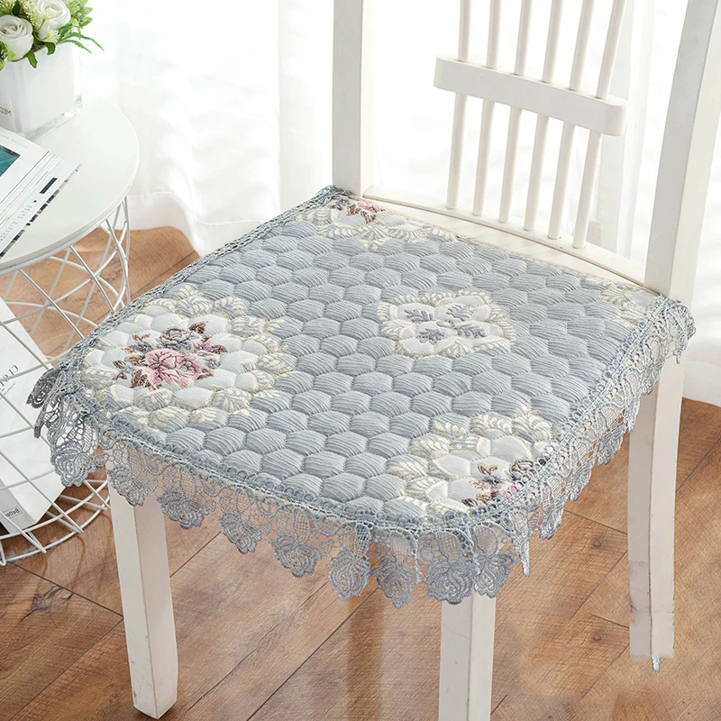 القطن خط كرسي وسادة مريحة مكتب البراز مقعد حصيرة 16 ألوان كرسي الجلوس وسادة الدانتيل حافة ديكور المنزل وسادة الظهر العالمي