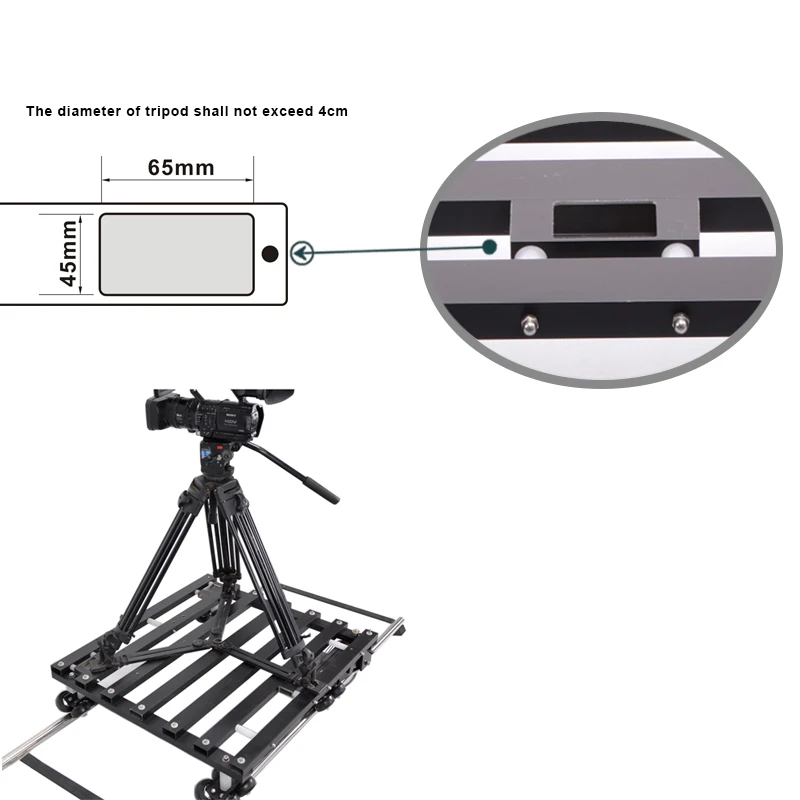Twzz Removable Annular Camera Dolly Track Movie Rail With Motorized Trolley Rail For SLR Video Camera Photography