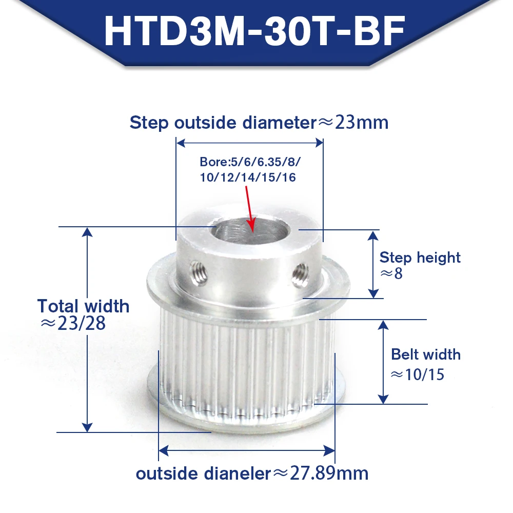 30 Teeth 3M Timing …