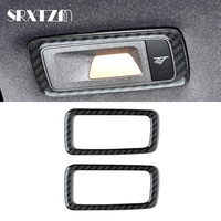 2pcs Panel Sticker Waterproof Smooth Carbon Fiber Car Rear Reading Lamp Trim Decal For Porsche Macan 2014-2021
