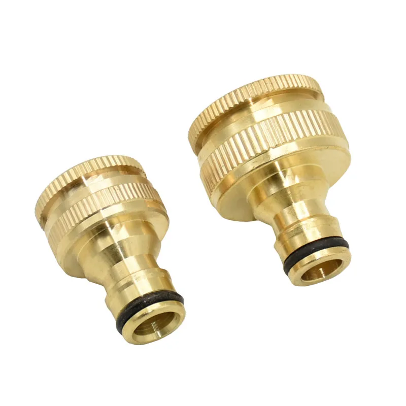 

Female 1/2" 3/4" 1" Brass Connector nipple Garden tap Garden Irrigation Connector Pure copper Adapter 10pcs