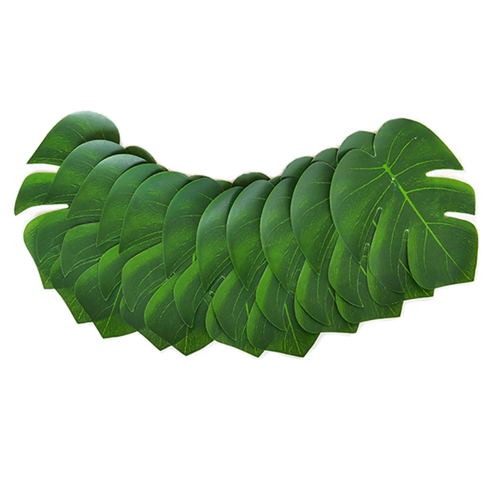 12 Chiếc Xanh Hoa Giả Monstera Lá Cọ Bãi Biển Nhiệt Đới Hawaii Hawaii Trang Trí Tiệc Đám Cưới Sinh Nhật Tiếp Liệu