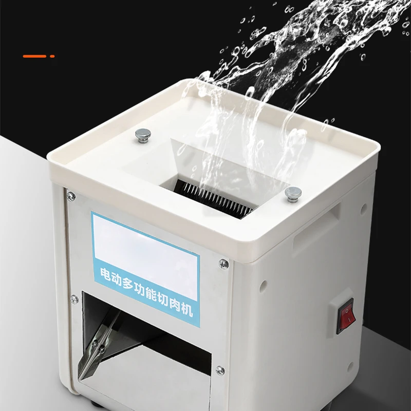 Pemotong daging komersial 850W, baja tahan karat penghancur otomatis 150kg/jam pemotong sayuran Rumah Tangga