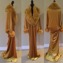 New Women Bathrobe Sheer Nightgown Robe Prom Bridesmaid Shawel Custom Made Long Sleeves Sexy Lady Sexy Faux Fur Sleepwear