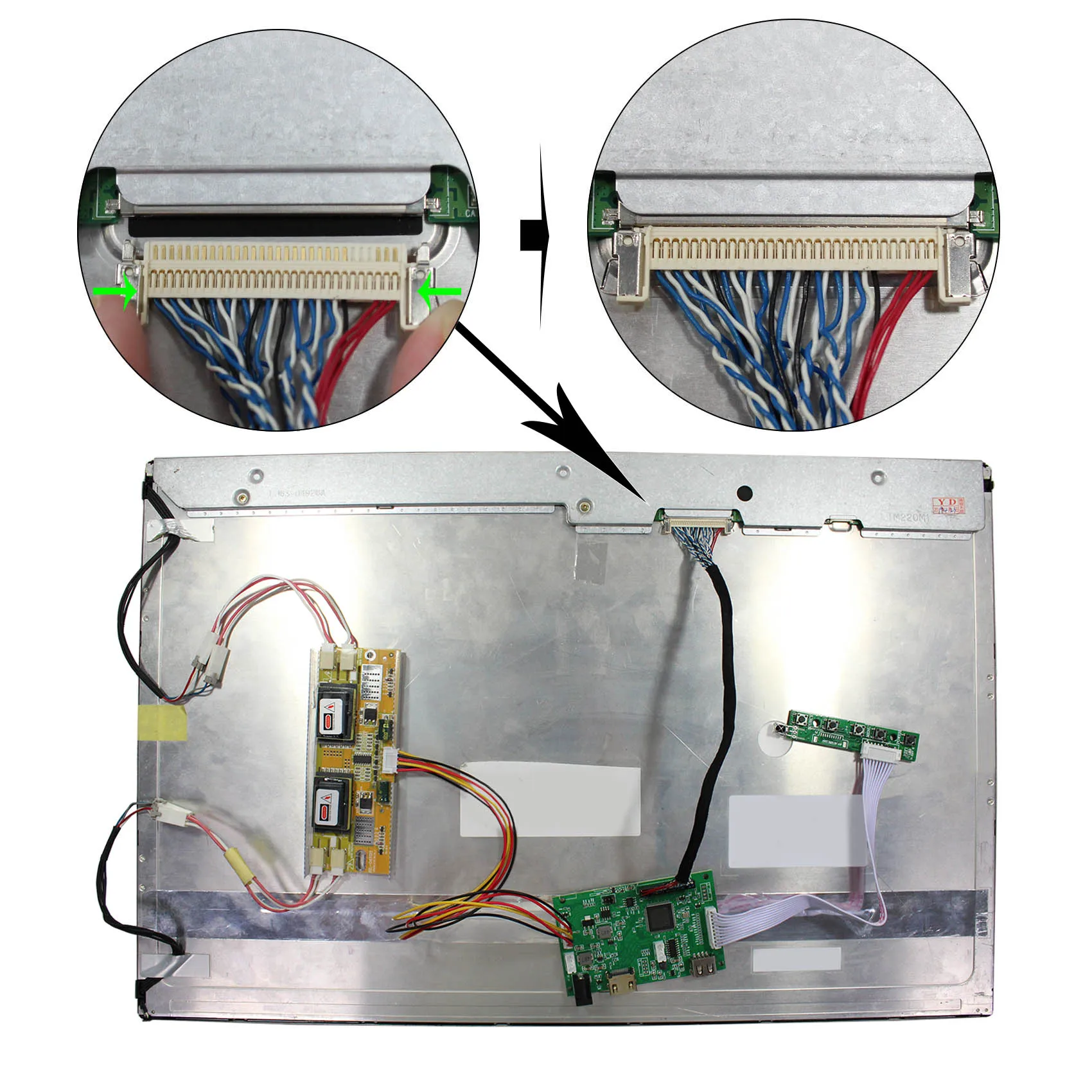 HD-MI lcdボード17インチ19インチ1280 × 1024 LTM170EU LTM170EH LTM170E8 LTM170E5 M170EG02 HSD190ME12 LTM190EX LTM190E1 LTM170EX