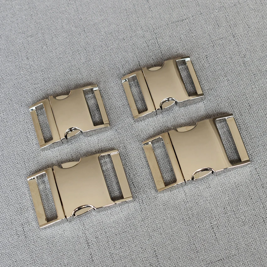 LOGO 10 Pcs 20 mm/25 mm Laser engraving DIY Backpack Buckles Dog Collar Webbing Quick Release Metal Buckle Safety Clasp Outdoor