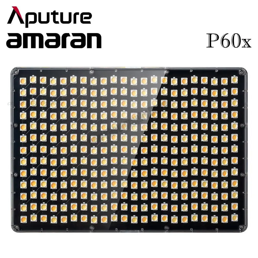 Aputure Amaran P60C/P60X Photography Light RGB Full-Color 2500K-7500K Professional Tiktok Video Outside Shooting Panel Lamp