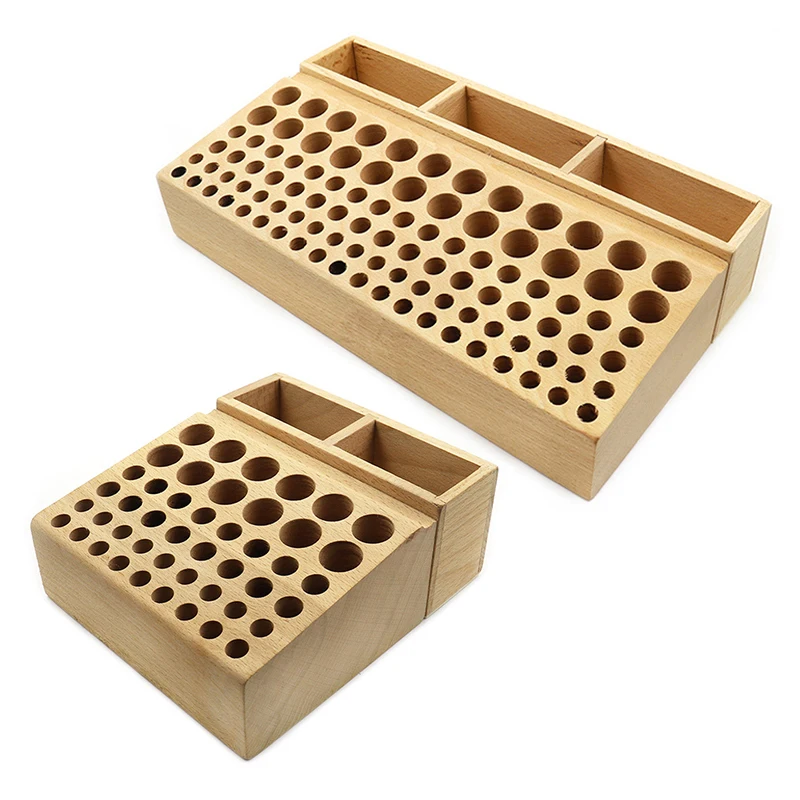 DIY leather tool storage box punch diamond cutting leather carving printing tool rack multifunctional storage table 46/98 hole