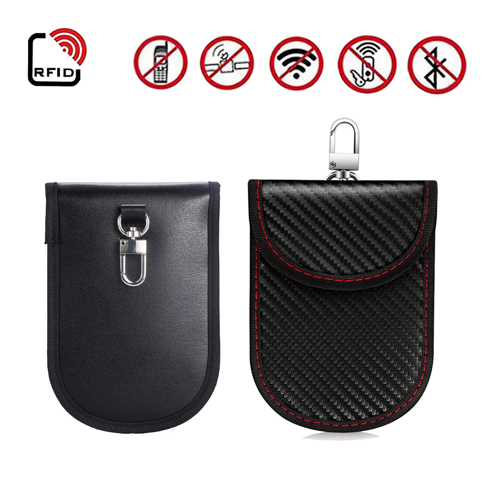 Car Key Mobile Phone RFID Signal Shielding Blocker Jammer Case GPS Anti Car-theft Anti Radiation Avoid Scaning Bag For Privacy