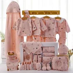 18/22 Stuks Pasgeboren Kleding Baby Cadeau Puur Katoen Baby Set 0-6 Maanden Herfst En Winter Kids Kleding Pak unisex Zonder Doos