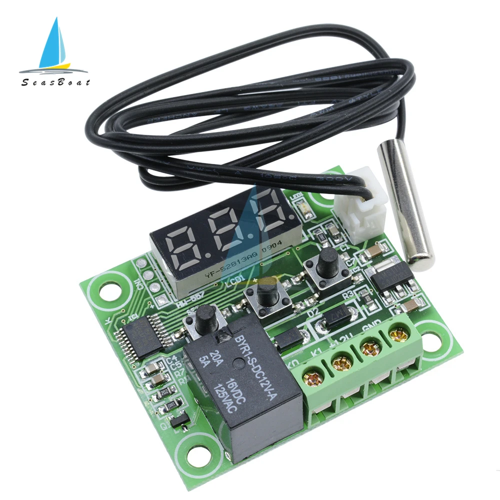 W1209 DC 12V Digital Regolatore di Temperatura di Calore Freddo Temp Termostato Interruttore di Controllo della Temperatura Termometro Termo Luce Rossa