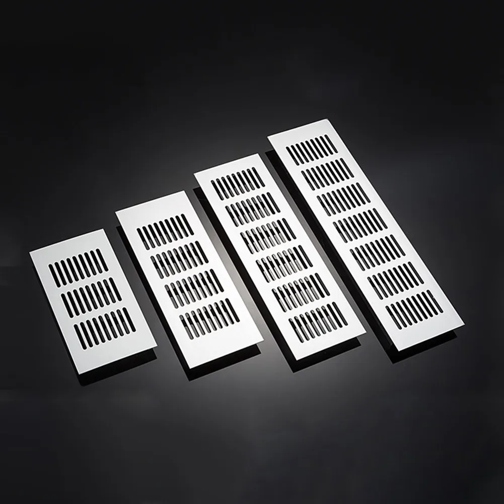 1 Pcs Air Ventilation Grille Cabinets Wardrobes Ventilation Door Metal Cover 225mmx80mm Aluminium Alloy For Home Decoration