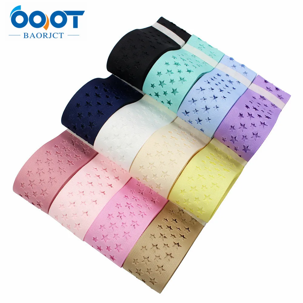 1-1/2'' Openwork stars Grosgrain Ribbon Ribbons For Hair Bows Rribbon For Gift Wrapping Ribbon For Crafts ,L-20527-451