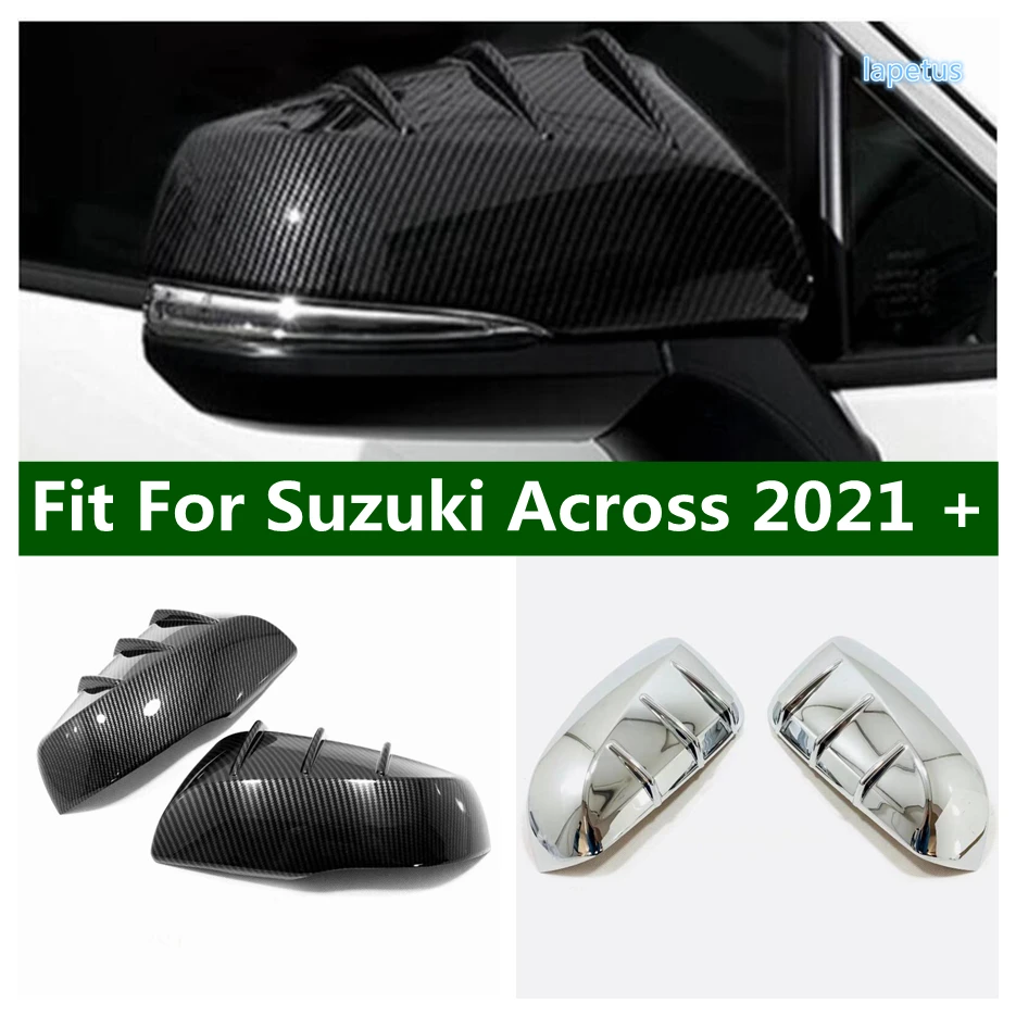 

Fit For Suzuki Across 2021 + Chrome Outer Door Side Rear View Mirror Case Cover Trim Overlay Anti-rub Auto Accessories