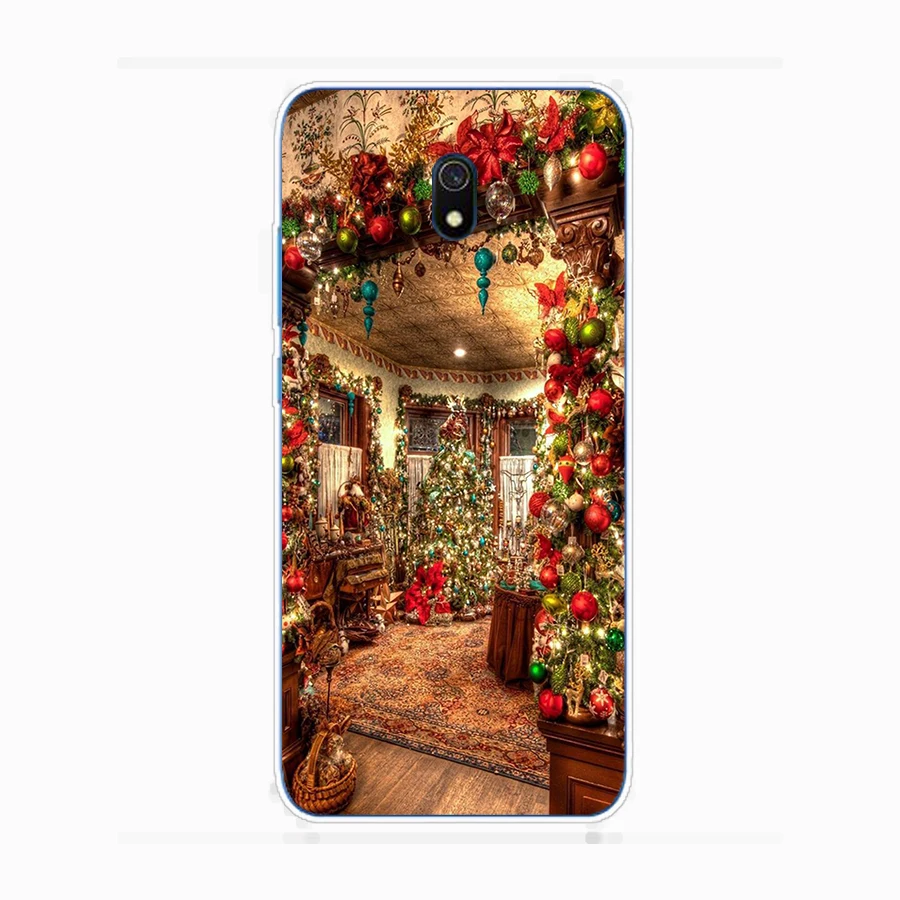 325FG Christmas holiday Tree New Year Soft Silicone Tpu Cover phone Case for xiaomi redmi 9 9A Note 9 9s Pro MI 9 9T SE Lite