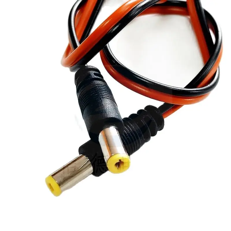 Cable de alimentación CC de núcleo de cobre puro, Conector de fuente de alimentación de cámara de vigilancia, línea de cabeza roja y negra macho, línea de cabeza hembra 5A/12V