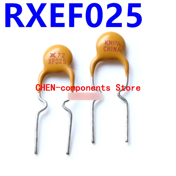 10Pcs RXEF025 Zelf Herstel Zekering 0.25A 72V Rechte Insert