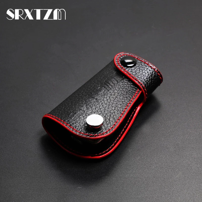 Cowhide Leather Car Key Case Cover Shell For Mercedes Benz W204 W203 W205 W211 C S E Class GLA GLK Keychain Accessories