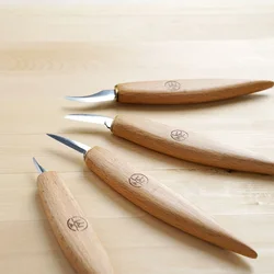 4pcs/set Carving knives Handmade wood carving knives Fine high carbon steel knife set