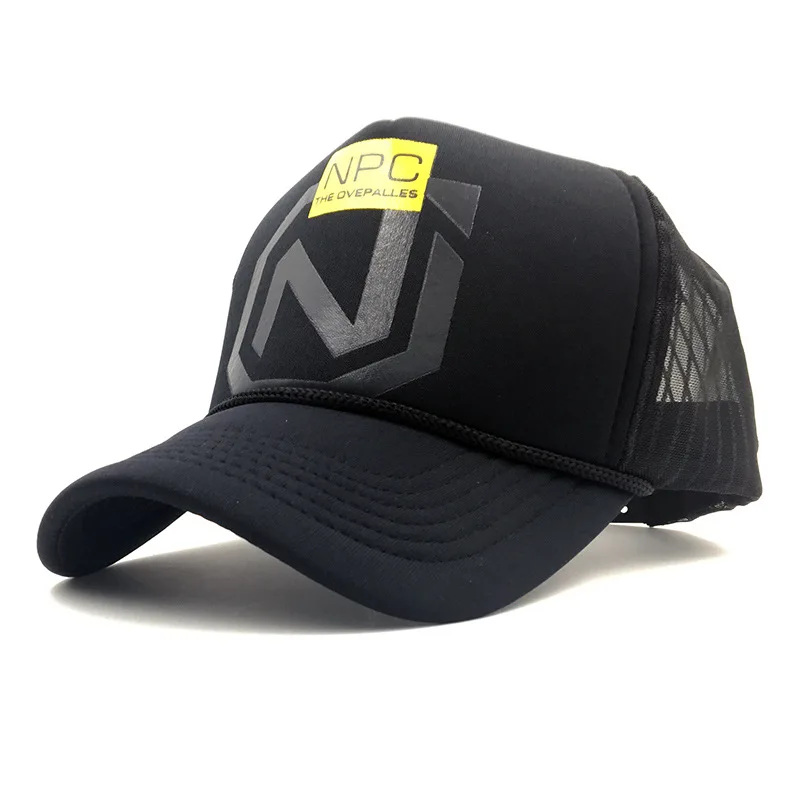 Summer Breathable Printing NPC Unisex Mesh Baseball Caps Men Women Bone Snapback Hats Outdoor Shade Truck Driver Game Bq114