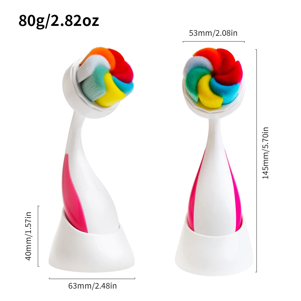 Soft Fiber ทำความสะอาดใบหน้าแปรงทำความสะอาด Pore Exfoliator Blackhead Remover ขัดแปรงนวด Skin Care เครื่องมือ