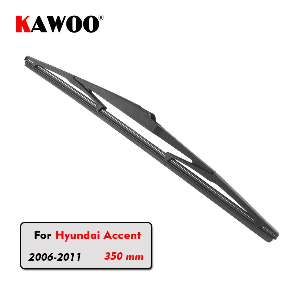 

KAWOO Car Rear Wiper Blade Blades Back Window Wipers Arm For Hyundai Accent Hatchback (2006-2011) 350mm Auto Windscreen Blade