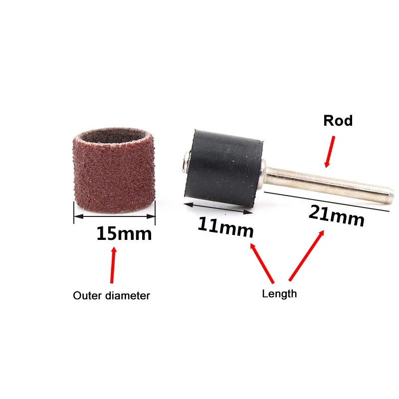 Sanding Bands Sleeves & Mandrels Grinding Electric Polishing Sandpaper Inner Diameter 12.7mm Circle Sand Ting