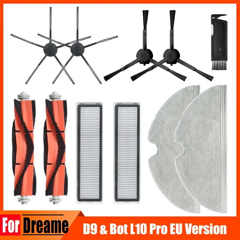 Voor Dreame D9 & Dreame Bot L10 Pro Robotic Stofzuiger Accessoires Mop Doek Hepa Filter Belangrijkste Borstel Zijborstel onderdelen