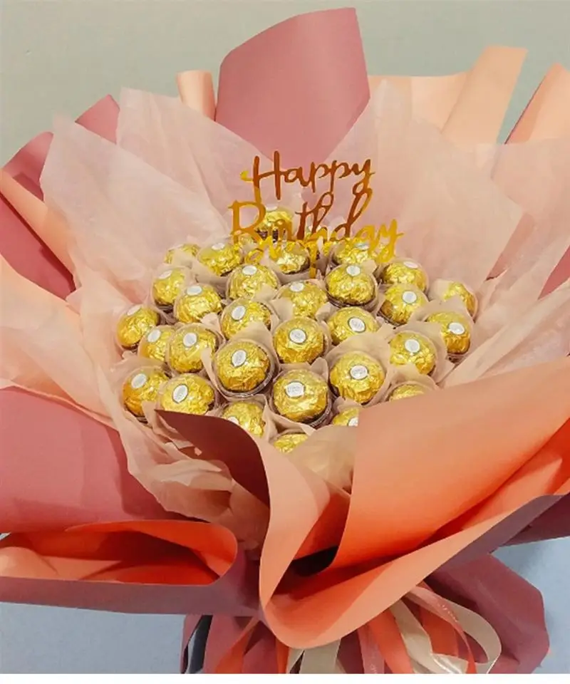 100pcs Chocolate Ball Holder Case Flower Candy Ball Bouquet DIY Fixed Flower Bouquet Holder Chocolate Fixed Base