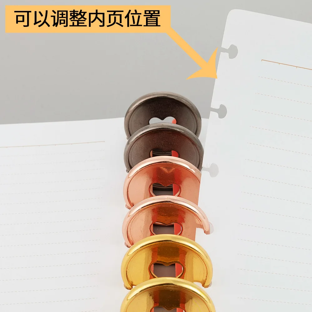 100PCS 28MM Mushroom Hole Loose Leaf Plastic Binding Rings Disc Loose Leaf Binding Rings Plastic Mushroom Button Ring