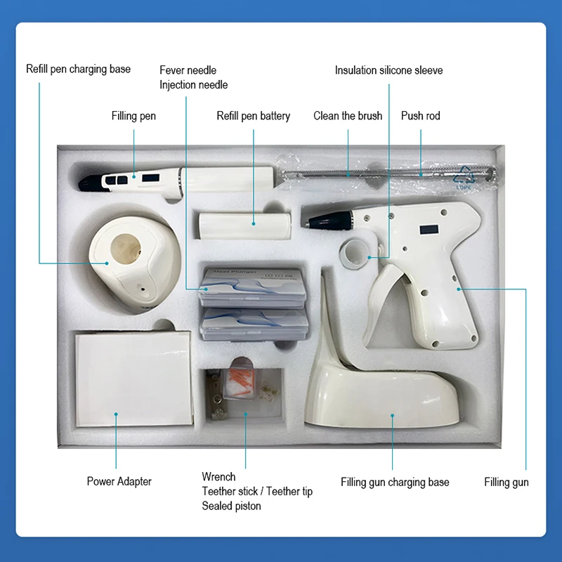 Dental Wireless Obturation Endo System Gutta Percha Heated Pen+Gun+Needle Tips