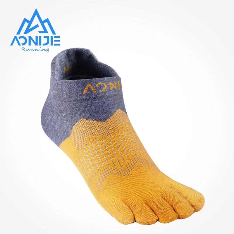 1 Pair AONIJIE E4810 Ultra Run Five Toe Socks Low Cut Socks Toesocks For Running Marathon Race Trail