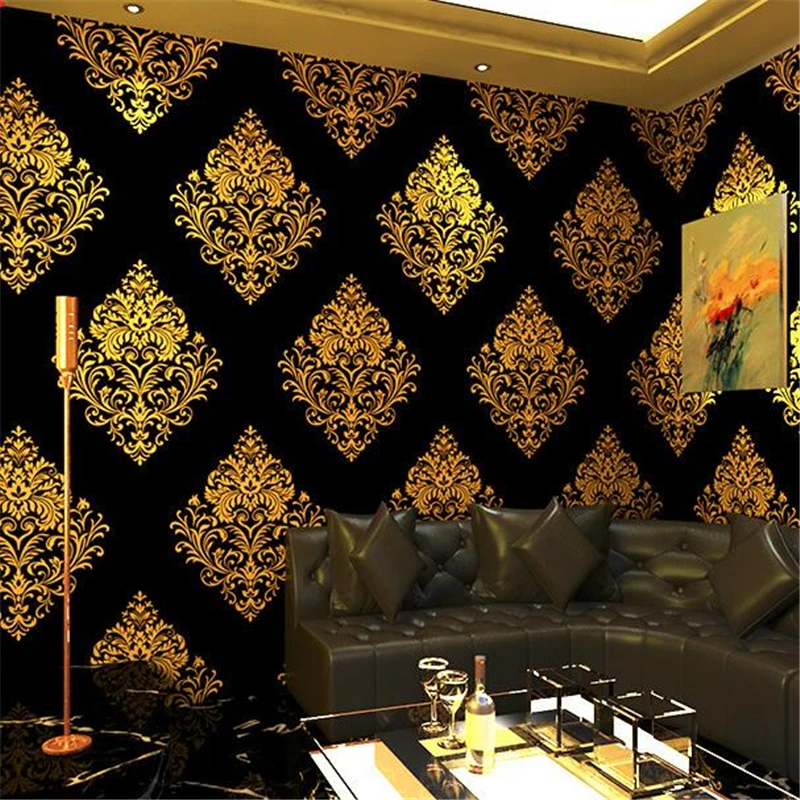 

wellyu ktv wallpaper karaoke flashing wall covering 3d reflective bar theme box corridor european background wall paper