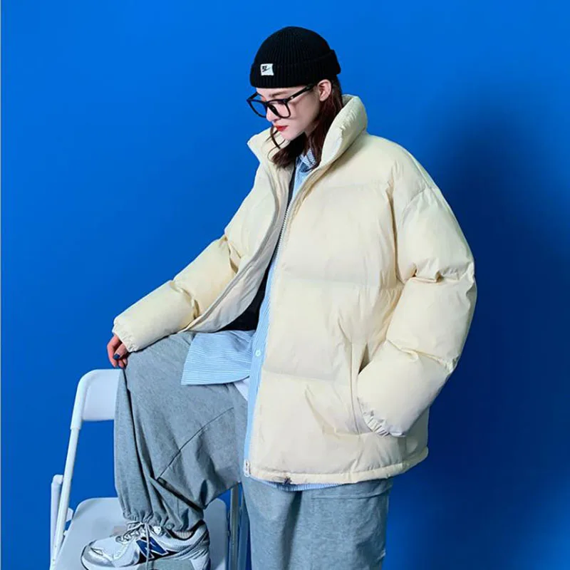 Manteau à bulles coloré pour hommes et femmes, Harajuku veste d'hiver pour hommes Streetwear Hip Hop Parka vêtements coréens épaissir les vestes à pain 2021