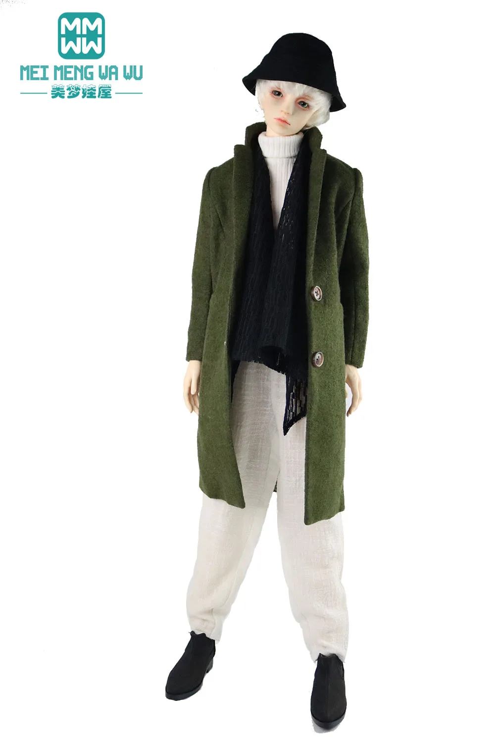 Bjd-アンクルファッションウールコート,ジーンズ,カジュアルパンツ,人形の服,フィット,65-80cm,dk sd17 popo68