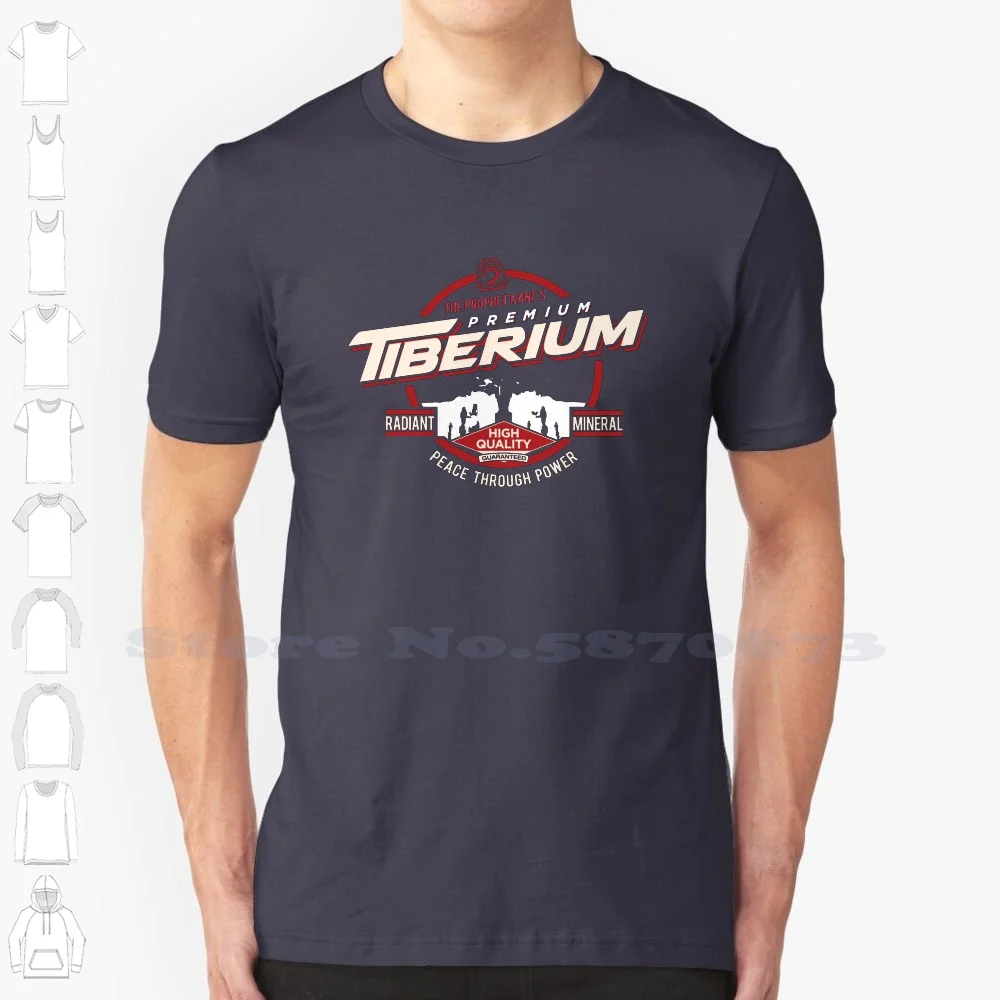 Tiberium-Nod ( Red ) 100% Cotton T-Shirt Tiberium Gdi Mineral Brotherhood Of Nod Global Defense Initiative Mining