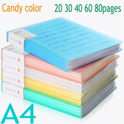 A4 Plastic Budget Binder File Folders For Documents 40/60 Pages Filing Products Office Supplies Desk Stationery Organizer